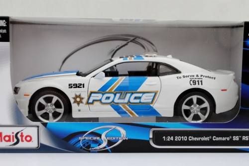 Camaro Police Escala 1:24 Special Edition Branco - Maisto